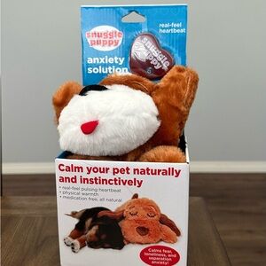 Snuggle Puppy reduces anxiety for pets Real-Feel Heartbeat New